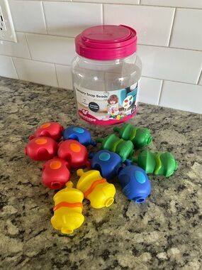 Sensory Snap Beads - Red, Blue, Green, Yellow